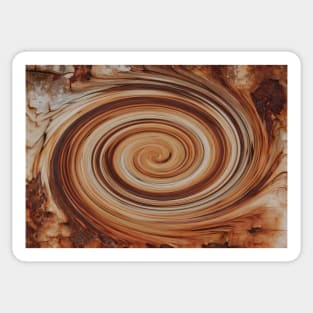 Fast Orange Swirl Sticker